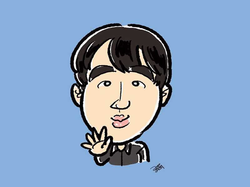 KKさん似顔絵